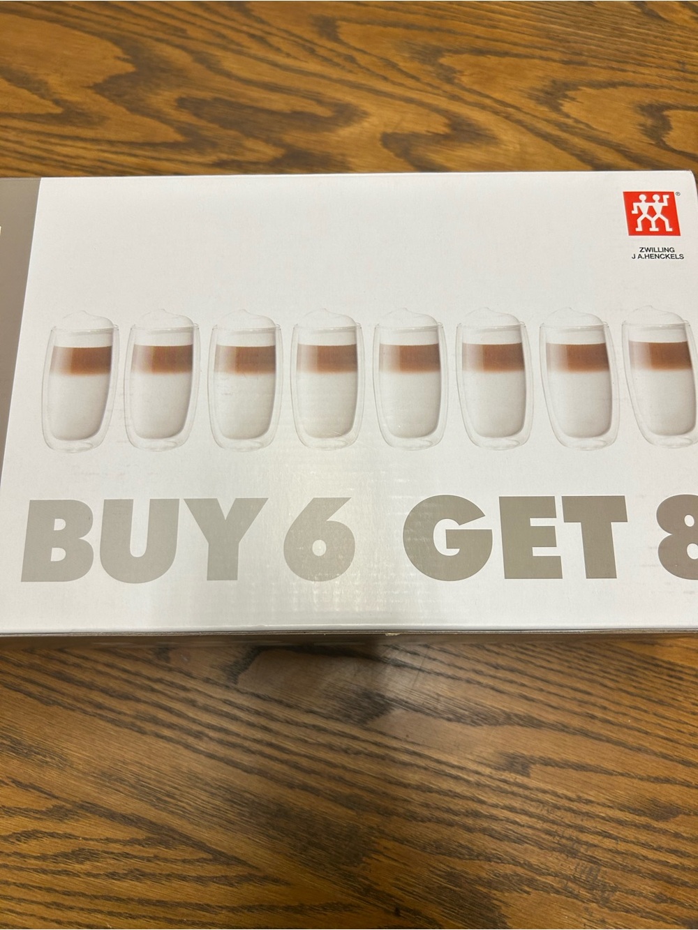 Zwilling Double Wall Latte Glasses - Set of 8 (Clear)